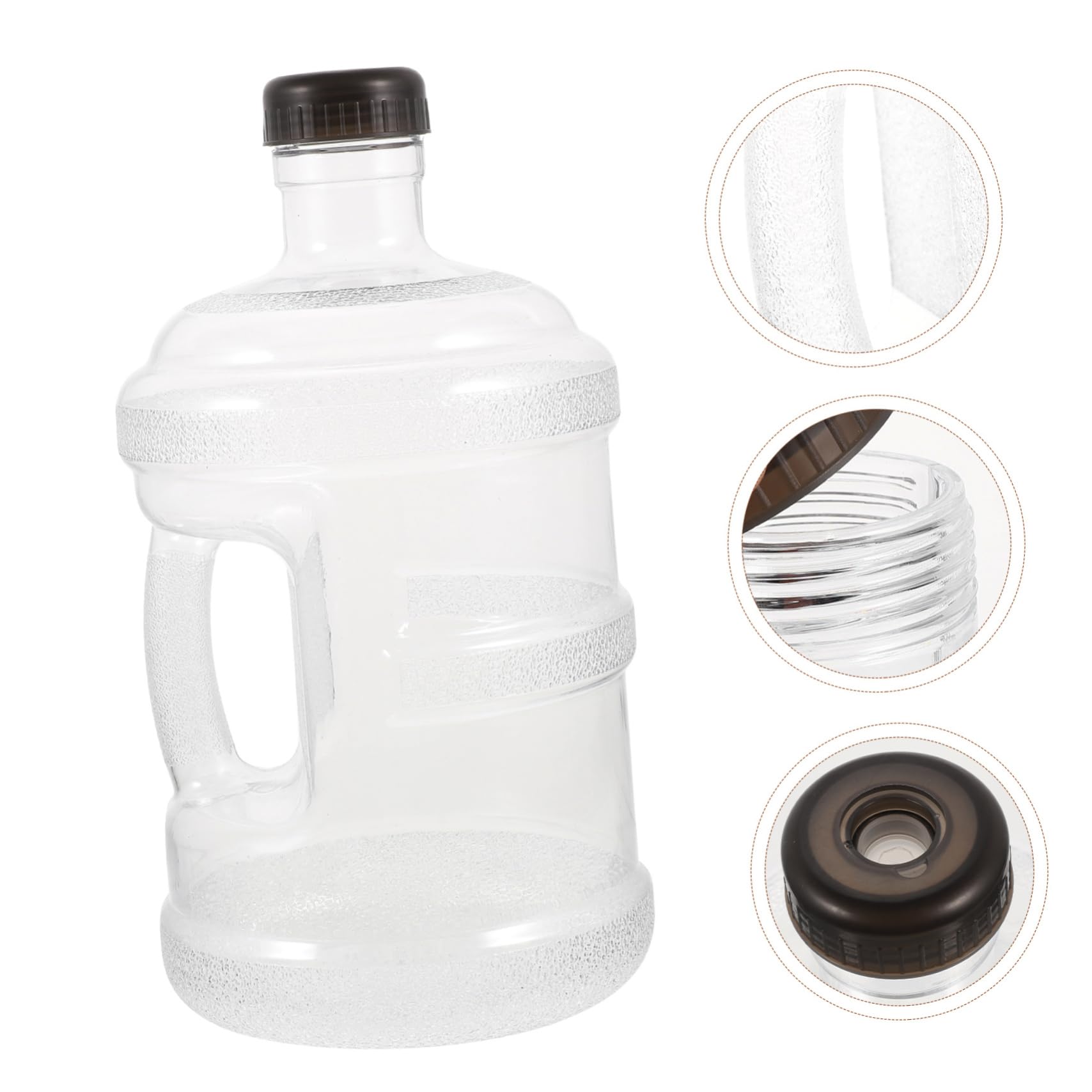 Toddmomy Reusable Water Jug Portable Storage Container for Daily Use for Camping Hiking and Outdoor Activities Durable Easy to Carry Transparent Design with Lid