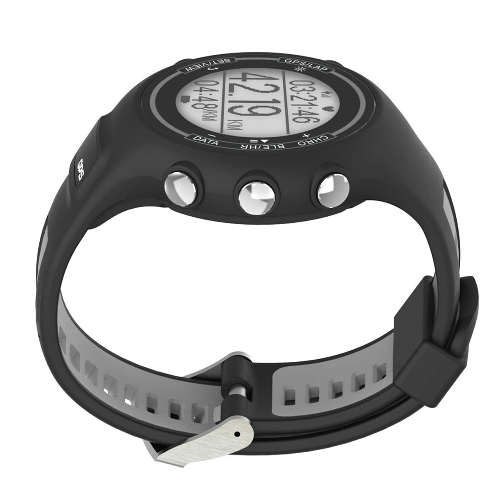 Ejoyous EZON GPS Sportuhr, Schwarz (Black)