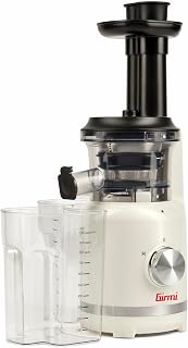 Girmi Sw11 Juicer, 300 W, Centrifuge, Rotational Speed 70 Rpm, Safety Lock, Recipe Book Included, Metal Filter, Accessories Included, Cream White
