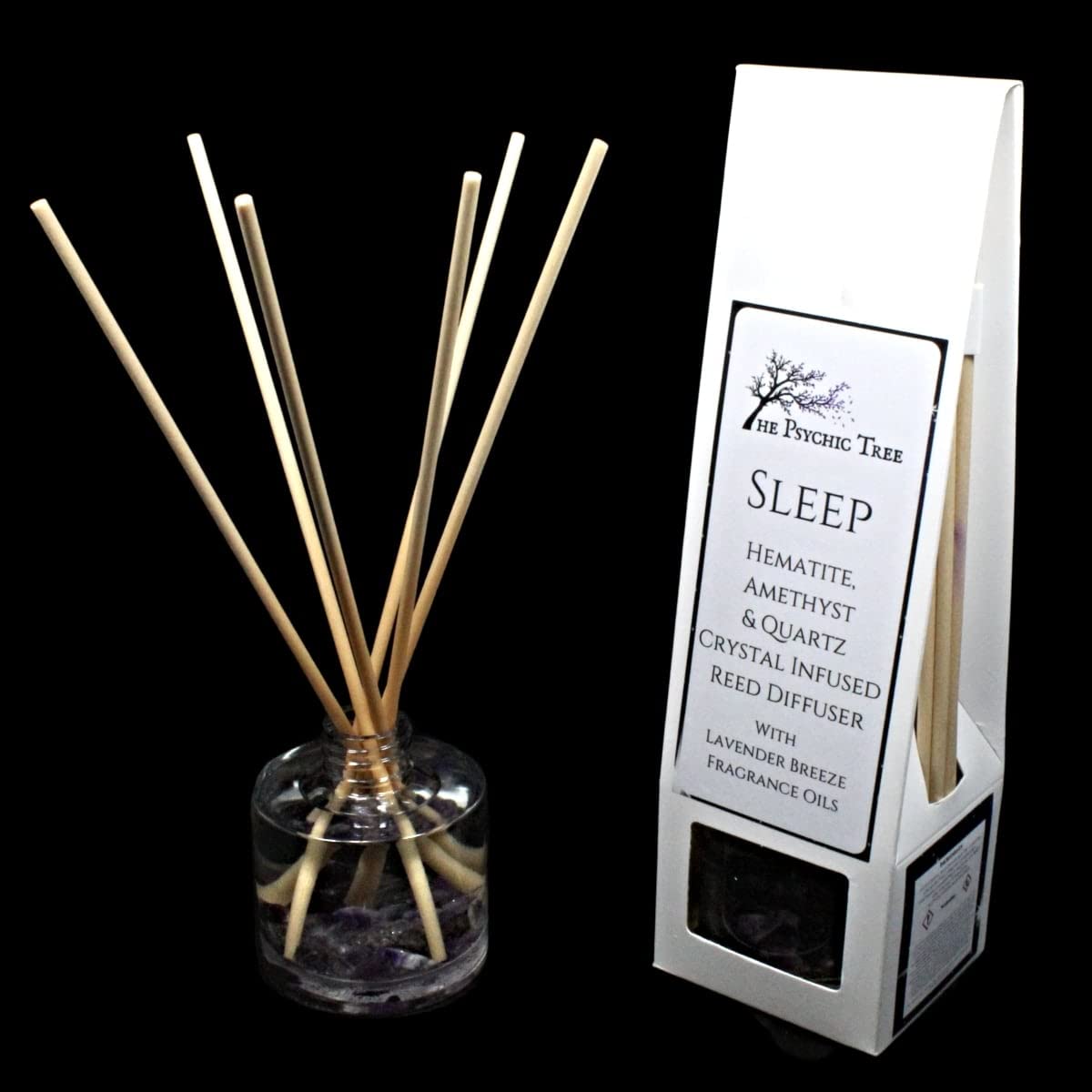 The Psychic Tree Clear Sleep - Crystal Infused Reed Diffuser