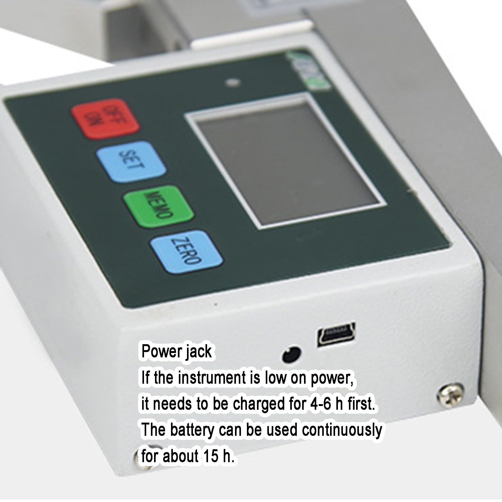 Probador digital de tensión de cuerda de elevador, medidor de tensión de cuerda de alambre LCD, 5000 N, conversión de 3 unidades (N/Kg/Lb), ahorra 383 conjuntos de datos, para pruebas de tensión