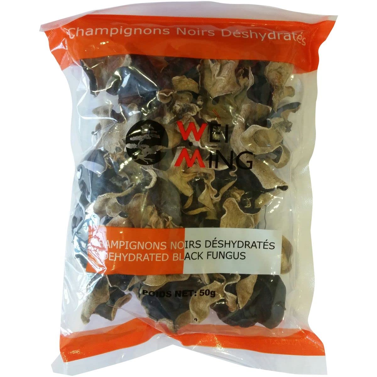 Lot de 3 unités *** WEI MING Champignons noirs déshydratés 50g