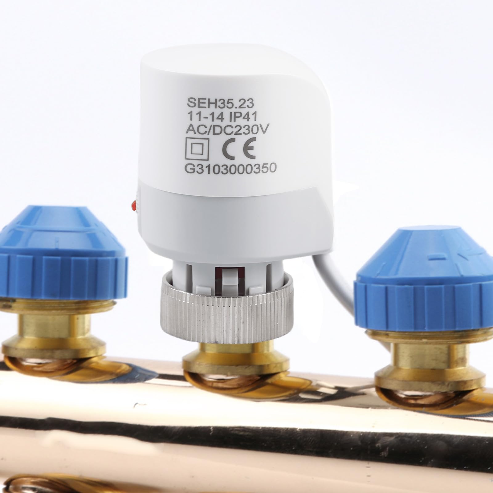 2 Stück Thermischer Stellantrieb 230V, Stellmotor Fussbodenheizung, Stellantrieb Für Fußbodenheizung, Elektroothermischer Aktuator (Normally Closed), Ip41, Für Nahezu Jeden Heizkreisverteiler