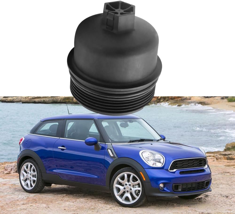 Oil Filter Housing Cap, Compatible with Mini Cooper 2007-2015 | Oil Filter Housing Cover Cap Compatible with Mini Cooper Countryman 2011-2017, Paceman 2013-2016, Replaces 11427557011