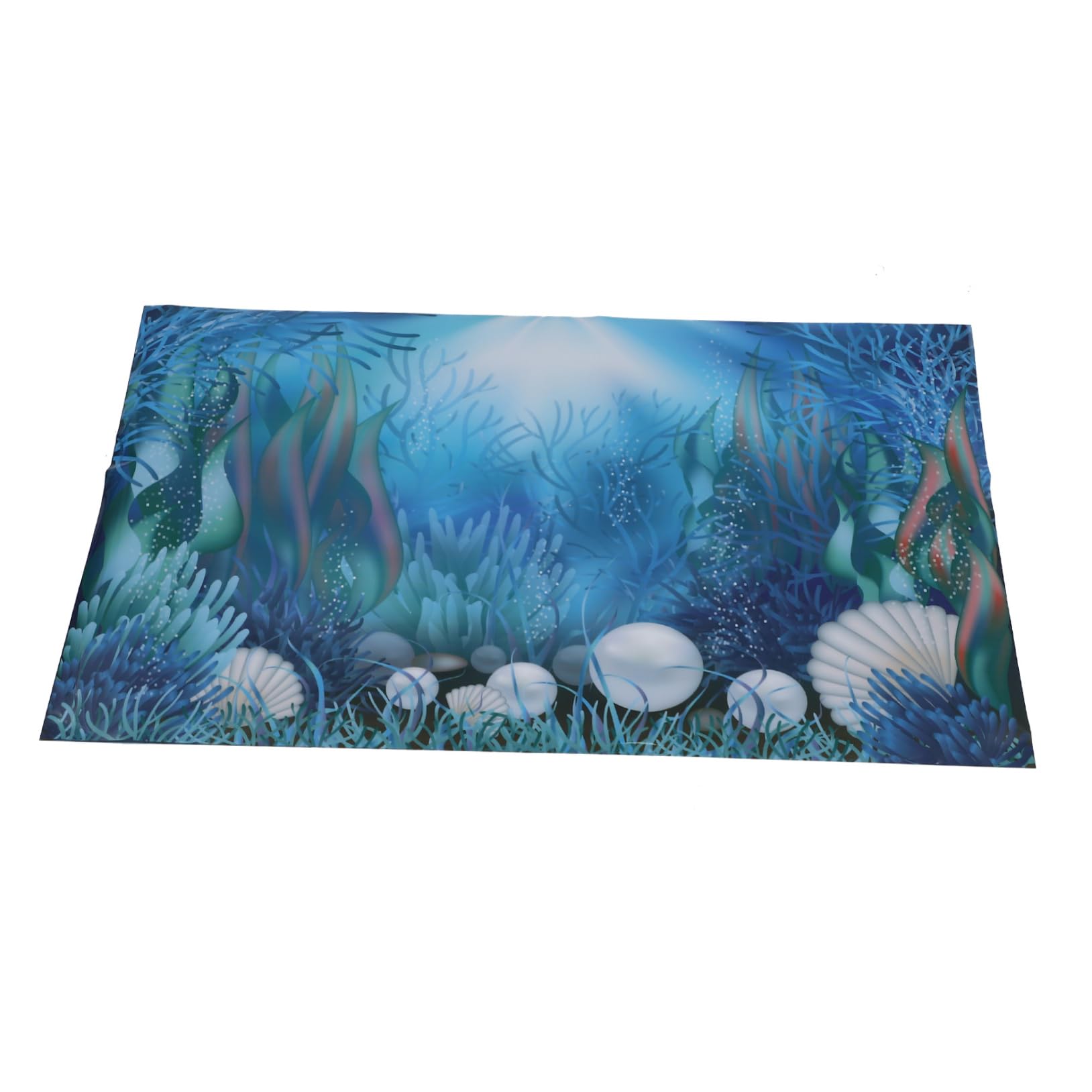 BESPORTBLE 2 Piezas Documento De Antecedentes del Tanque De Peces Decoración del Acuario En Casa Fondo De Pegatinas De Acuario Planta Pósters Decoraciones De Plantas Equipo Retirable Papel 3D