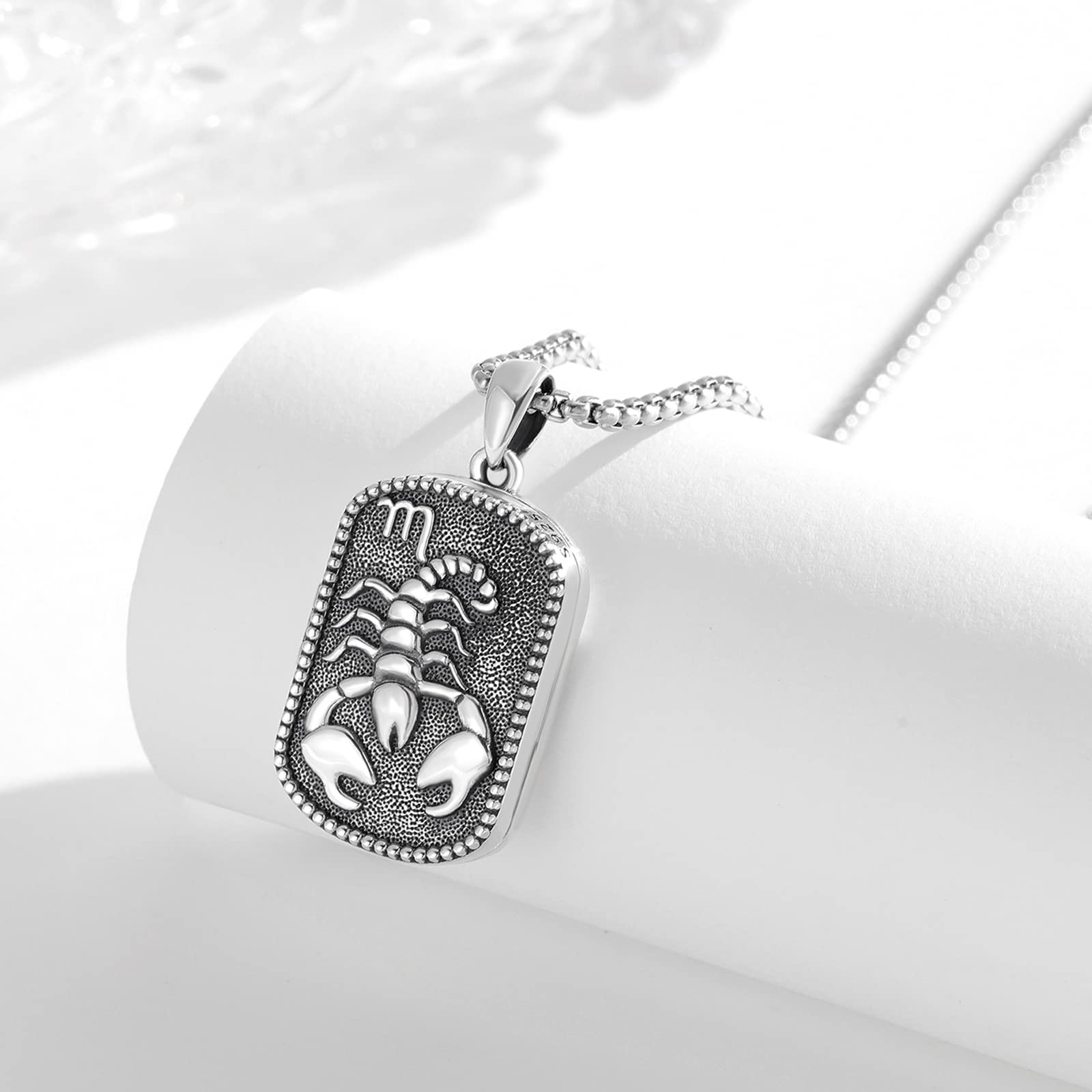 Skorpion Sternzeichen Medaillon Zum Öffnen 925 Sterling Silber Für Bilder Schmuck Geschenk Für Damen Und Herren