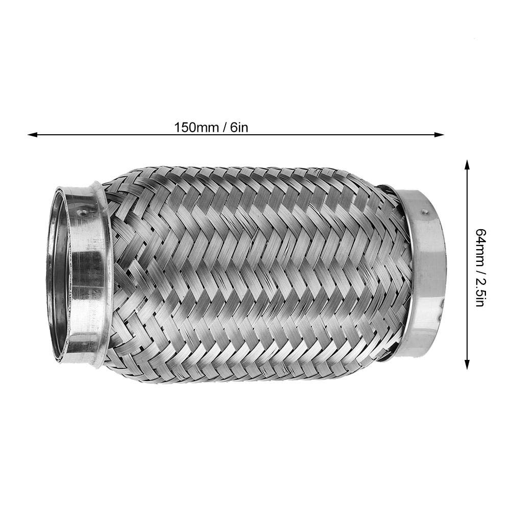 KIMISS Flexible Exhaust Tip Pipe Hose Stub Braided Exhaust Tube - View #5