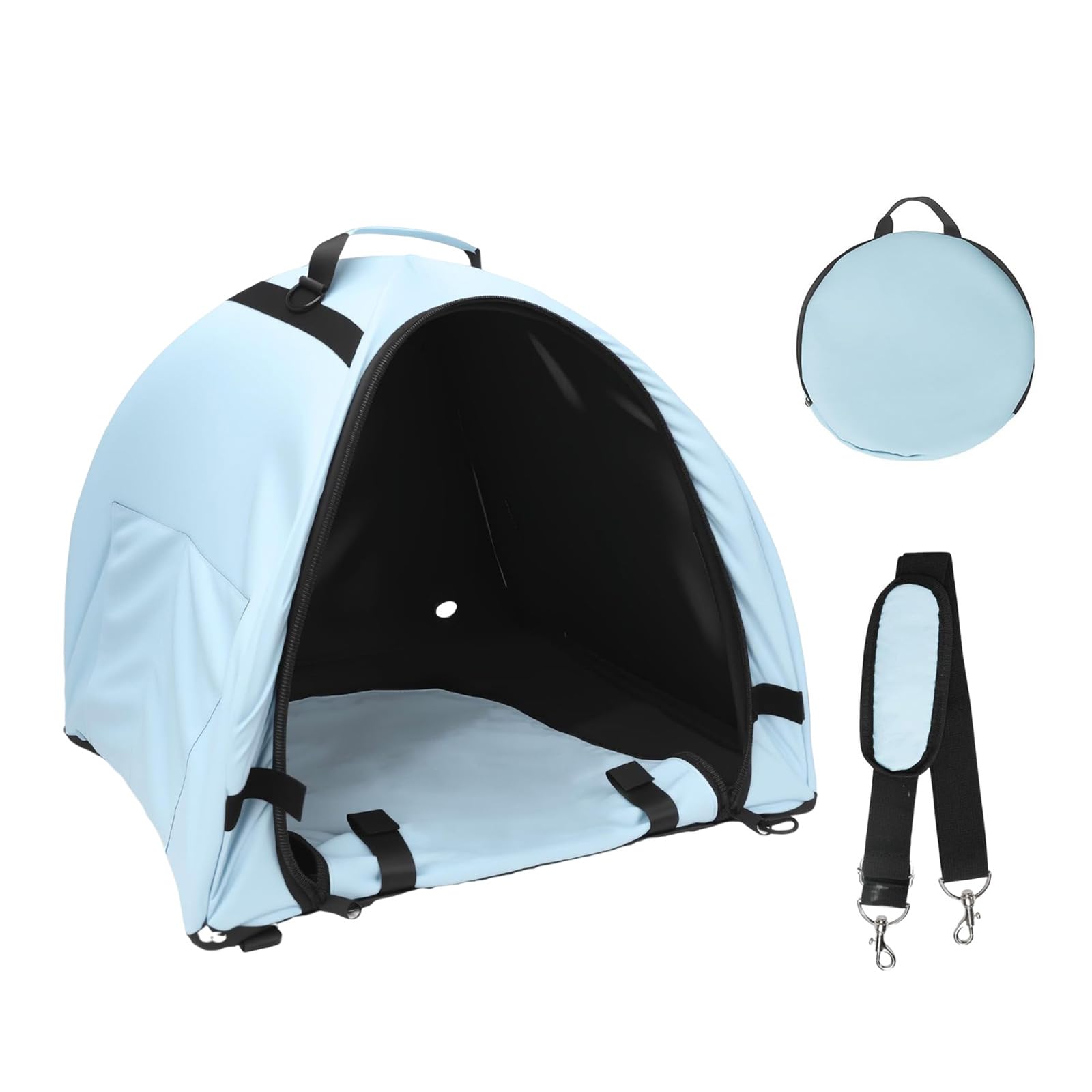 Toldo plegable para laptop, tela de poliéster impermeable, refugio para computadora, cubierta portátil para uso al aire libre, protector plegable para laptop
