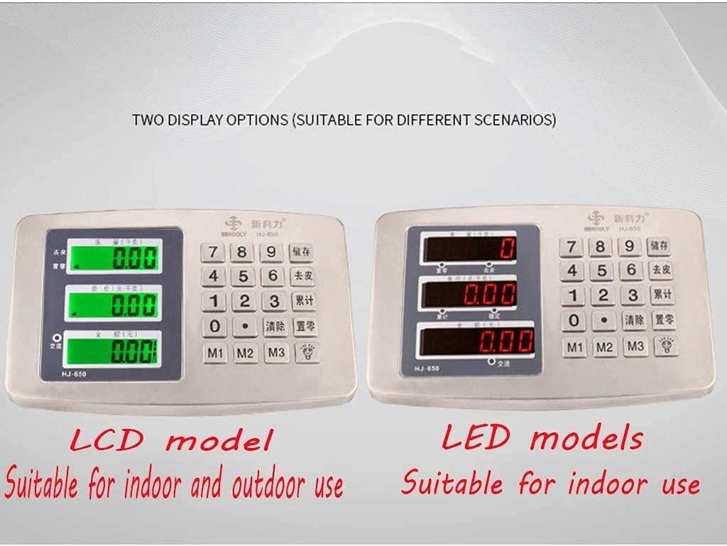 DFEDHF Electronic Scales Multifunctional Platform Digital Scales Portable Electronic Weighting Precision Scales with Backlight LCD Display for Industrial Postal, A-150kg