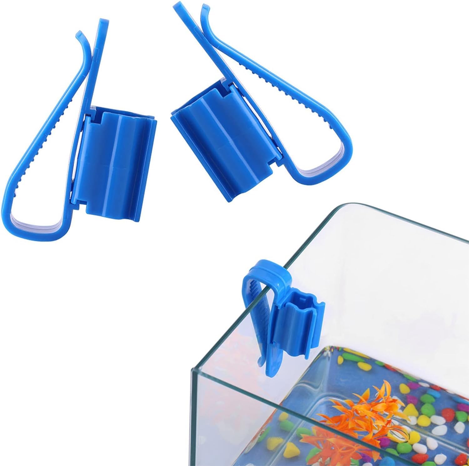 Buraq 2 Pcs Aquarium Fish Tank Hose Holder Hanger, Set Auto Siphon Tube Clip Clamp Holder Clamp for Regular Siphon Aquarium Fish Tank Water Pipe Fixing Clip (Hose Holder, Pack of 2) (B0D2DMBB2Q) Amazon Price History, Amazon Price Tracker