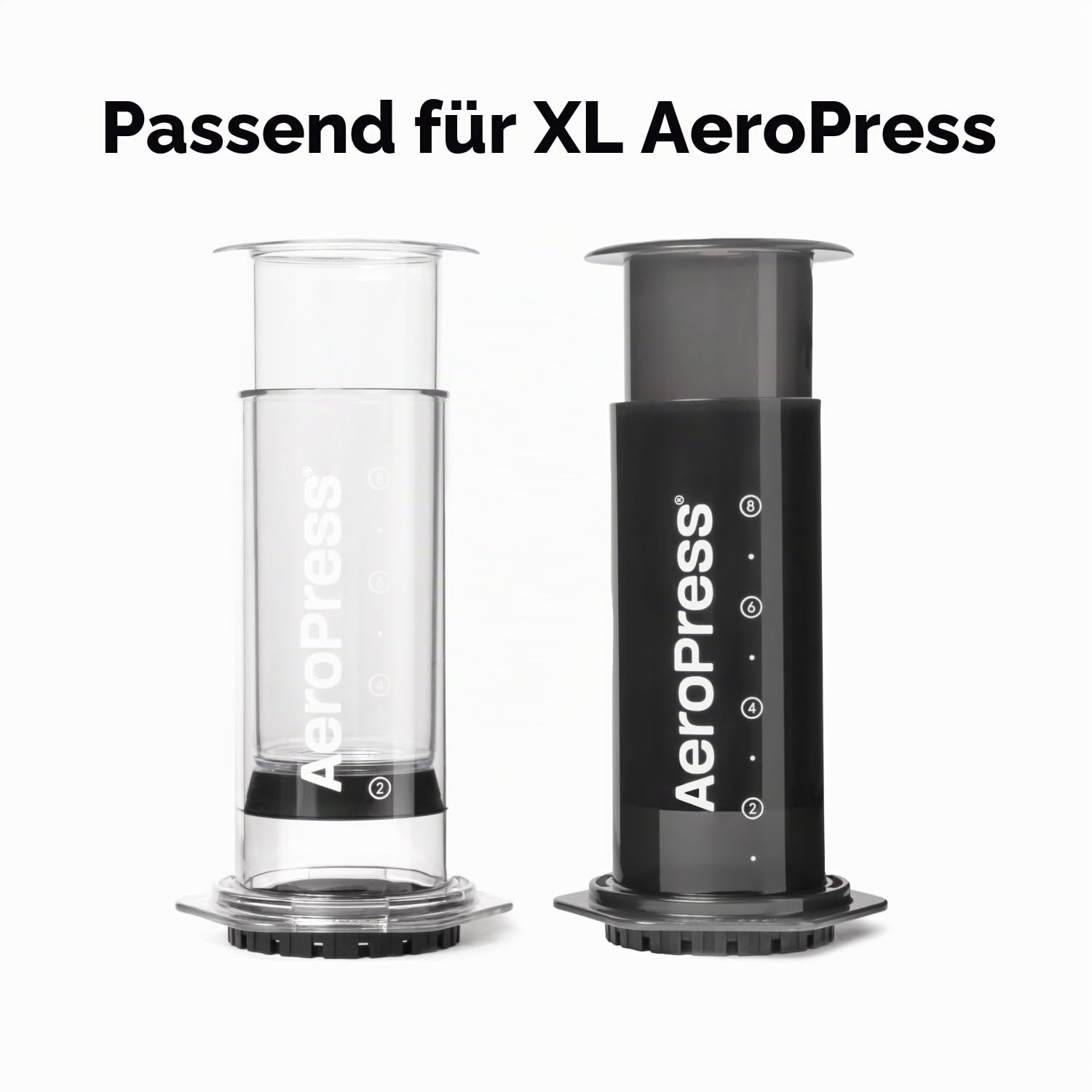 AeroPress XL Flow Control Filterkappe, verhindert Durchtropfen für volle Kontrolle über Mahlgrad und Zeit, brüht Klassiker, Espresso Style, Lattes, Cold Brew und mehr, passend für AeroPress XL