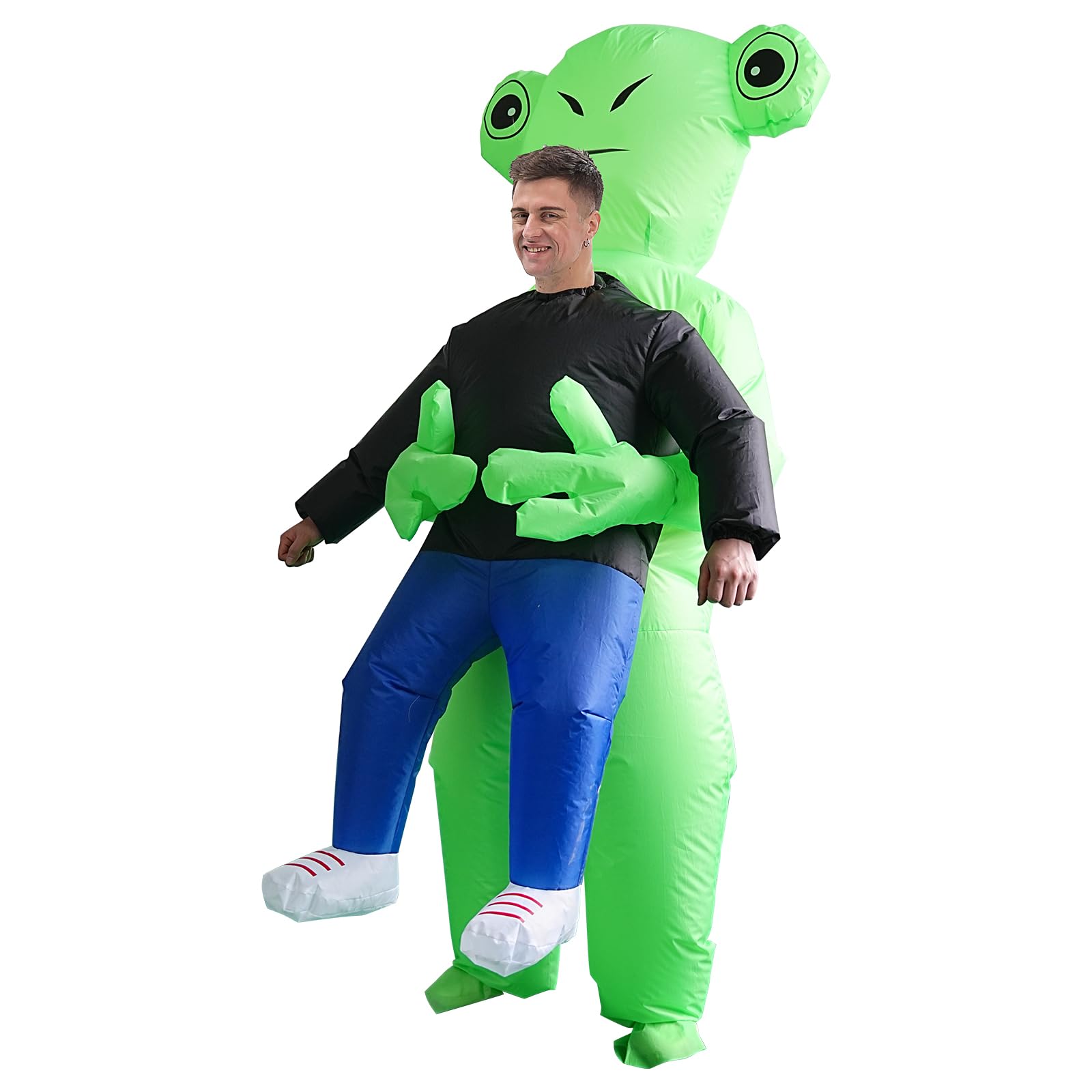 Geerypsy Disfraz de secuestro de alienígenas, disfraz inflable para adultos, para Halloween, Navidad, cosplay