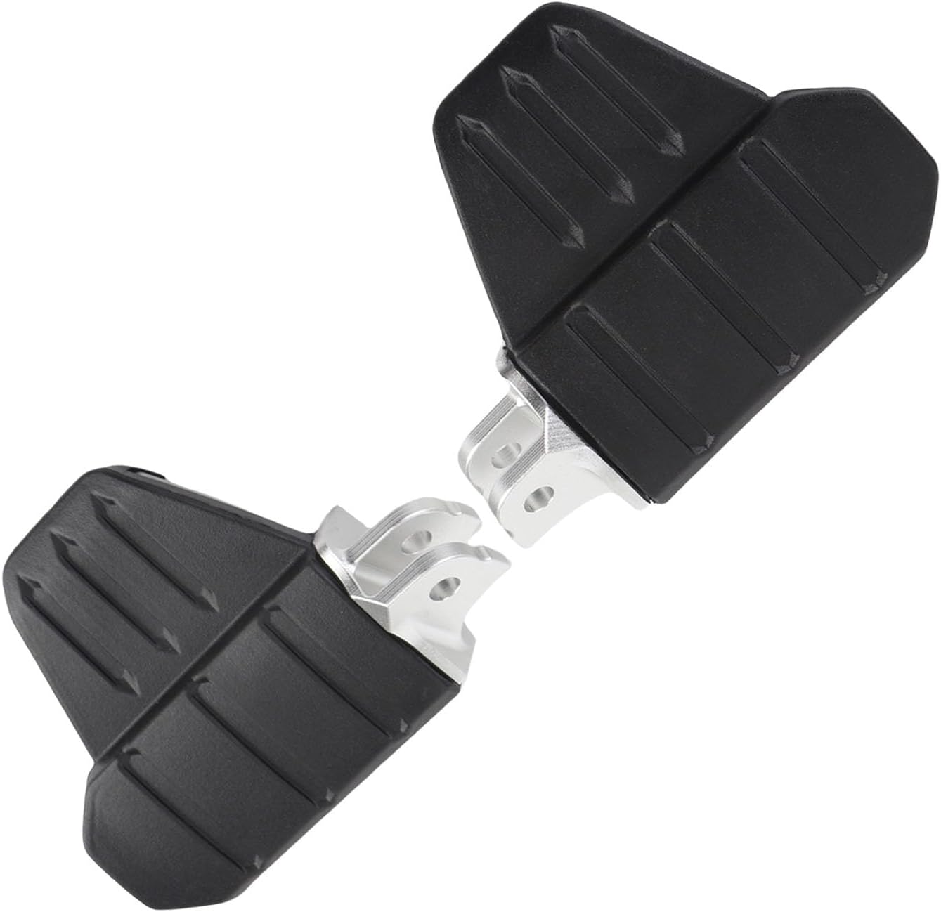 Front Extended Footpegs 1 Pair Wide Foot Pegs Left Right Comfort Stylish Aluminum Rubber Replacement Goldwing 1800 2018-2024 Highway Foot Pegs Mount