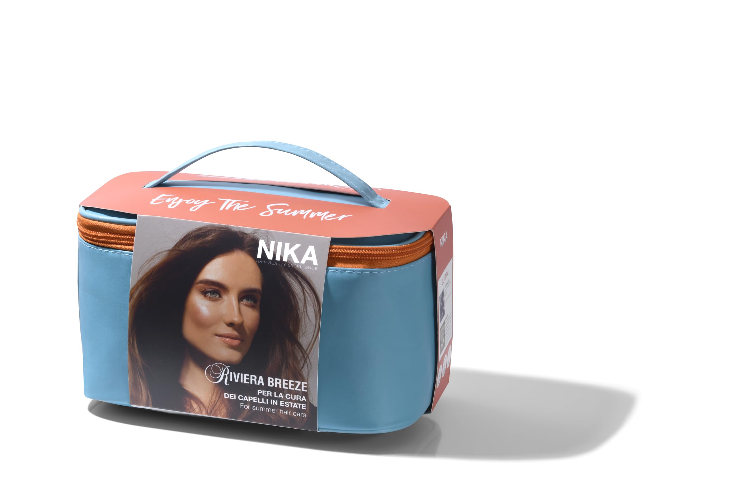 Kit di Cura dei Capelli Nika per l'Estate - Shampoo, Balsamo e Trattamento Leave-In, Protezione dal Sole, Cloro, Sabbia e Acqua Salata