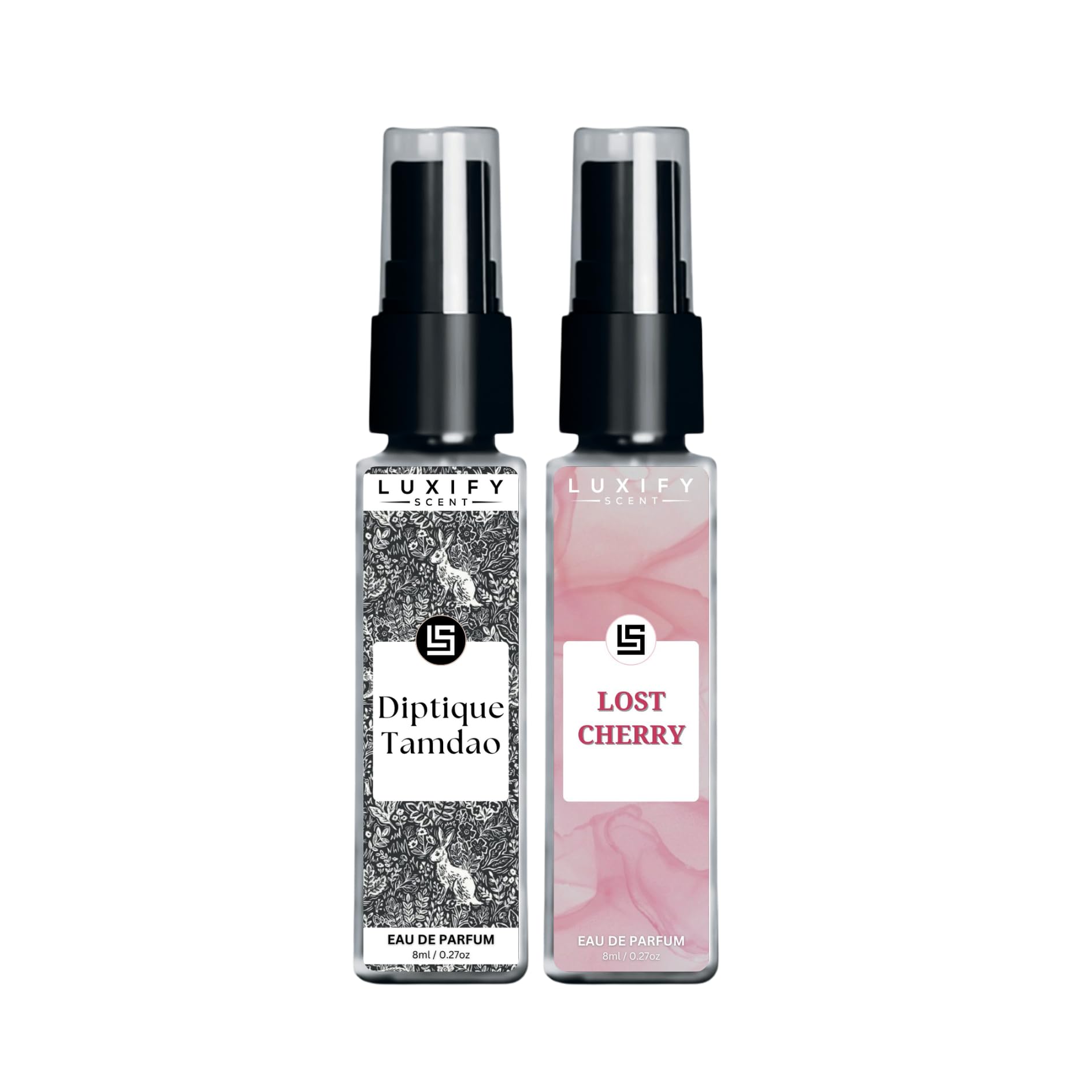 LUXIFY SCENT Diptique Tamdao & Lost Cherry Eau De Parfum | Long-Lasting Fragrance | Scent for All Occasions, Travel Friendly Pocket Perfume | 8ml x 2