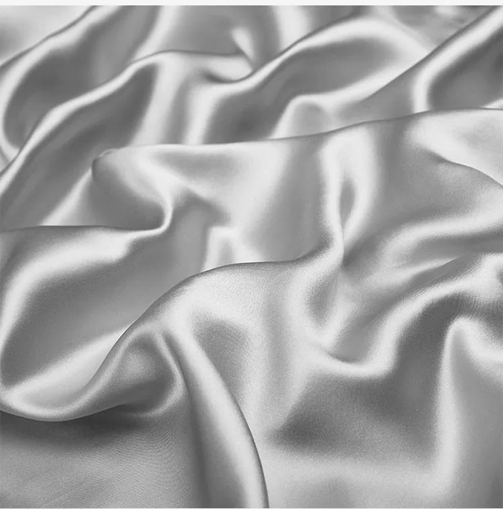 Federa in 100% seta di gelso, 40 mm, rinfrescante per l'estate, per la cura dei capelli e la protezione antiacaro