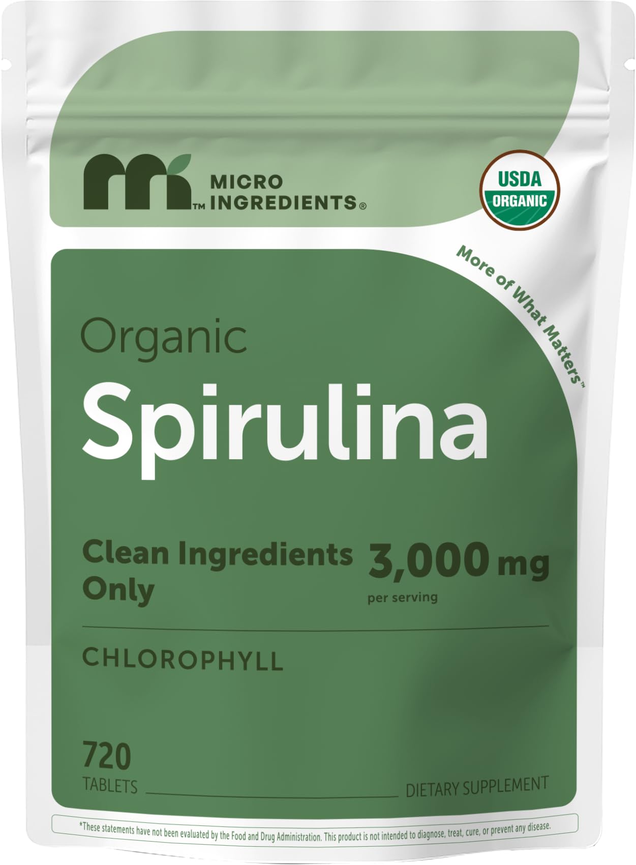 Micro Ingredients Organic Spirulina Supplement