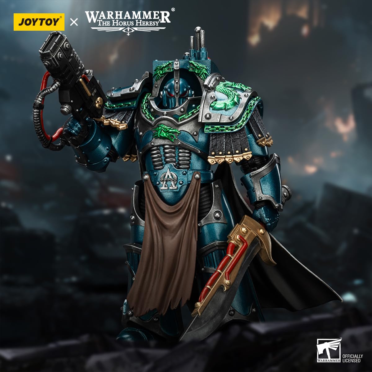 TOYVERSE JOYTOY 1/18 Warhammer The Horus Heresy Action Figure, Alpha Legion Legion Praetor in Cataphractii Terminator Armour - Image 2