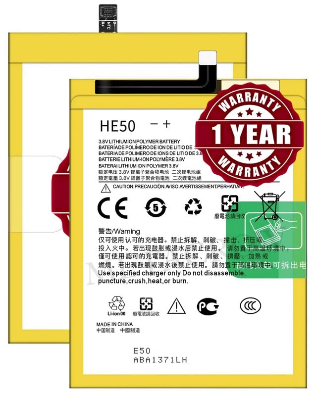Image of Original HE50 Battery Compatible for Motorola Moto E4 Plus | Moto E5 Plus - (5000mAh) - 1 Year Warranty BC45