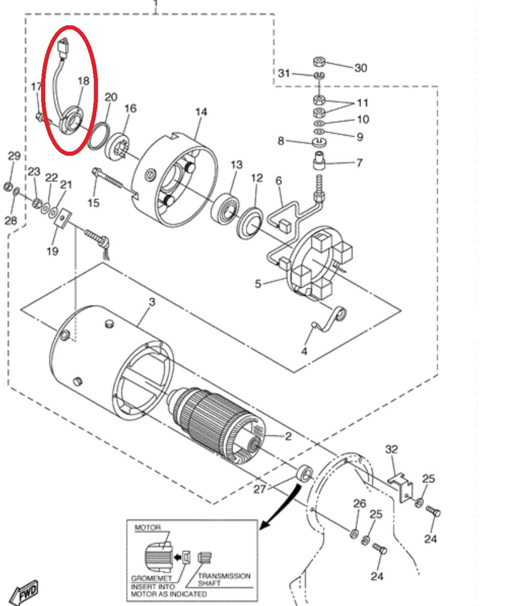 Amazon.com: A.A Speed Sensor for Yamaha G22 G29 YDRE Carts w