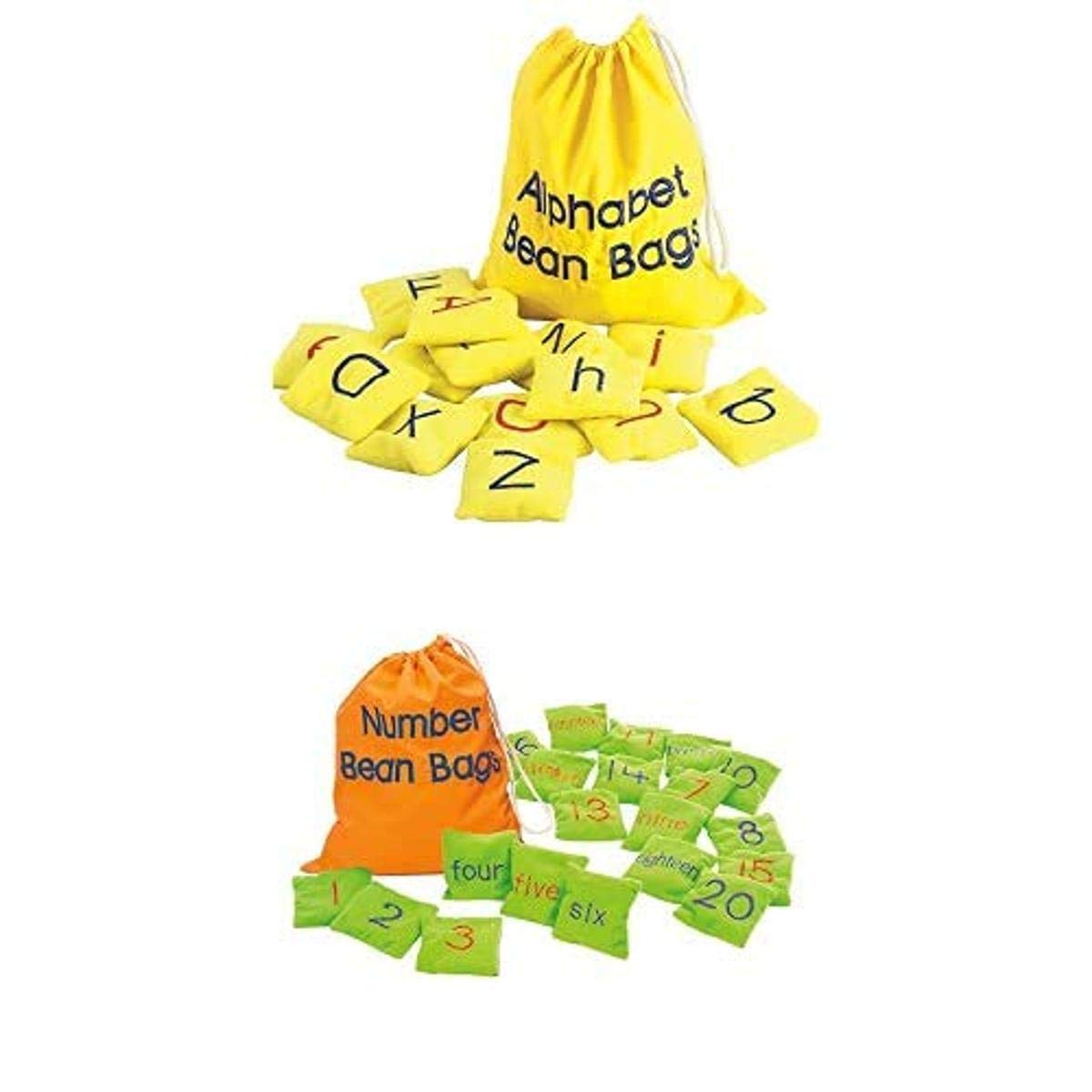 Educational Insights Alphabet & Numbers Beanbags, 46 Piece Set, ABC and 123 Learning Activity for Ages 3+