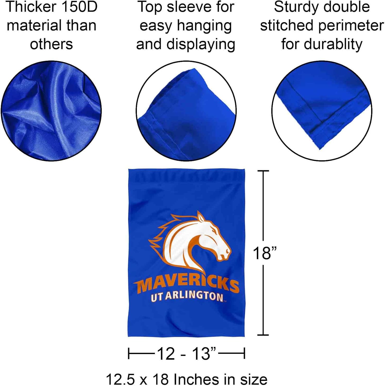 Texas Arlington Mavericks Garden Flag