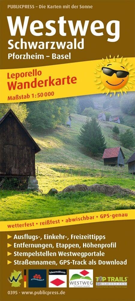West+E1063 Black Forest, Pforzheim -: Mit Ausflugszielen, Einkehr- & Freizeittipps, GPS-genau