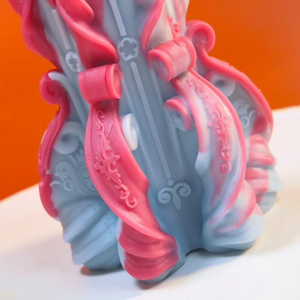 Stampo in silicone per candele alte a strisce, stampo per candele a clessidra nordica, stampo per candele a colonna a coste, stampo per candele scultoree, stampo per decorazioni per candele nuziali