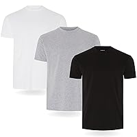 FM London Confezione da 3/5 Maglietta da Uomo - T-Shirt Premium con Design Leggermente Aderente