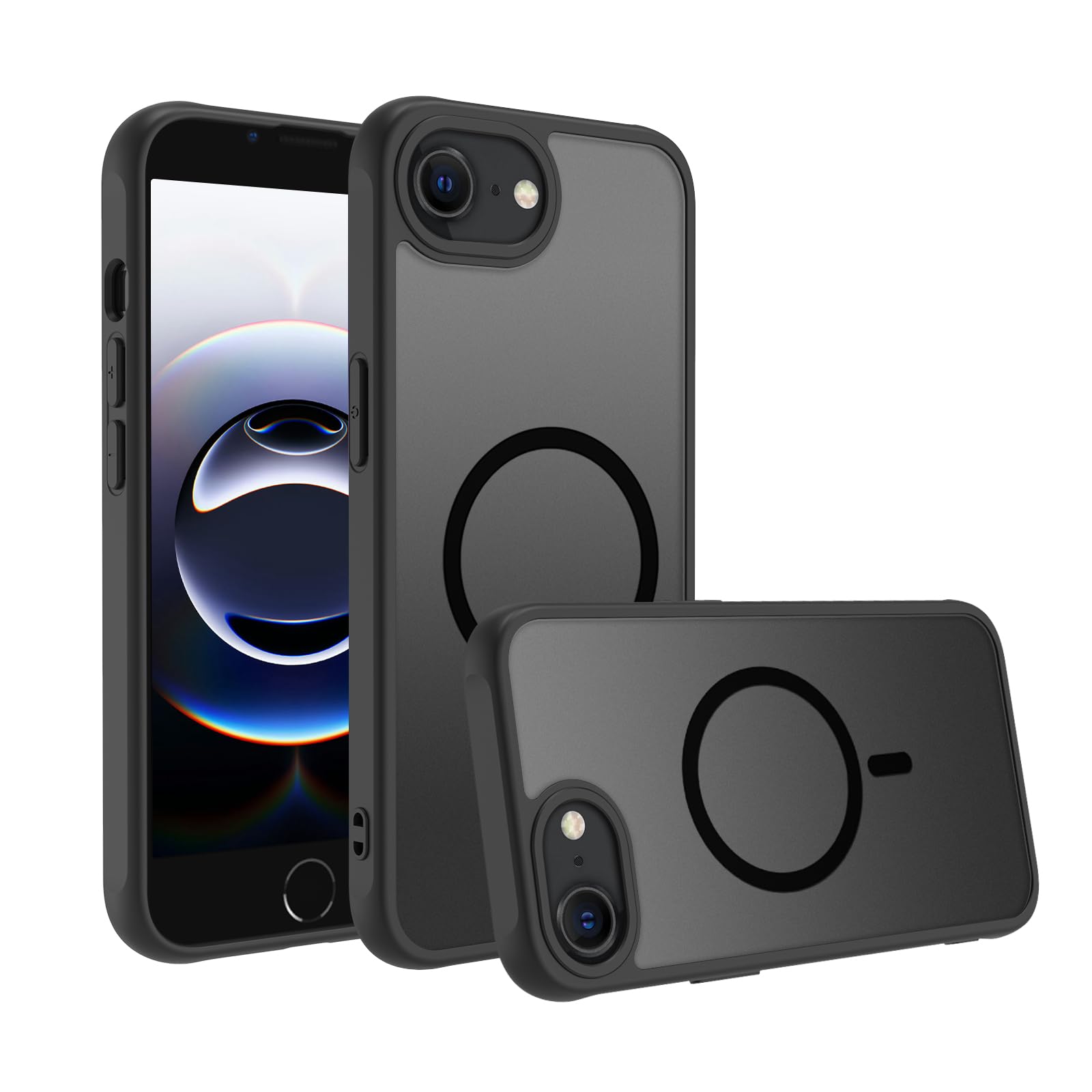 Amazon.co.jp: iPhone 16e ケース MagSafe対応 半透明 耐衝撃 