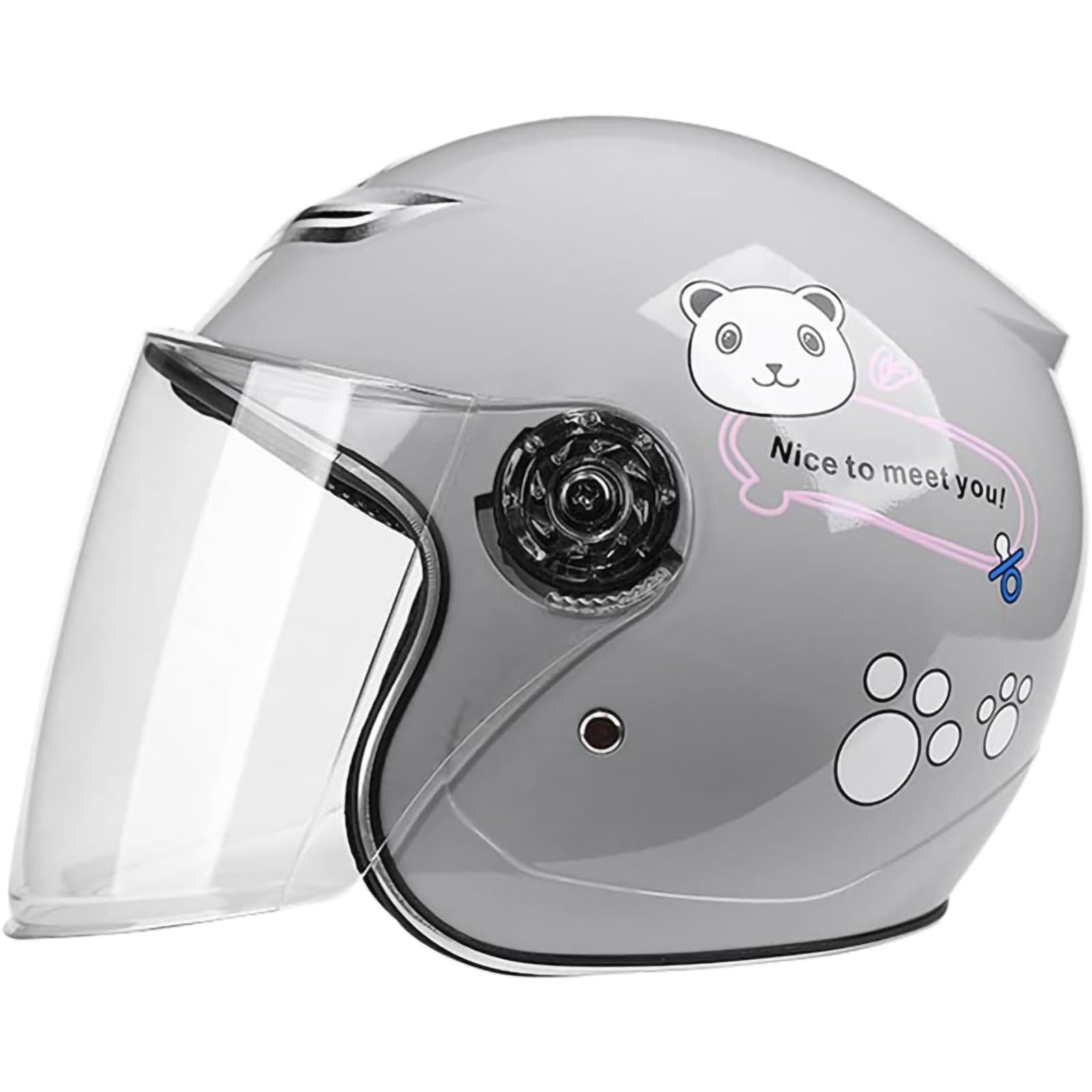 Amazon | キッズヘルメット DOT 承認 3/4 オープンフェイスオートバイ