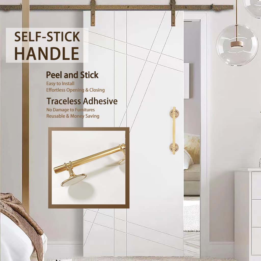 Lot De 2 Poignées Autocollantes Pour Poignées D'armoire, De