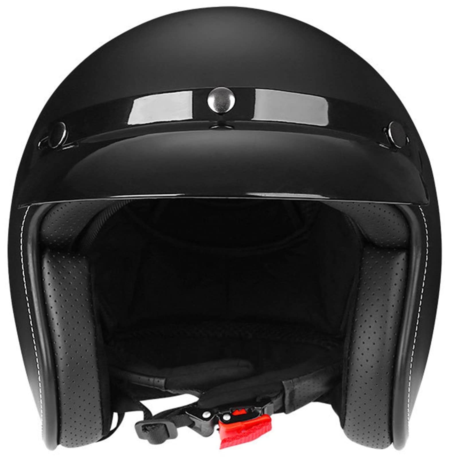 Kask typu cruiser chopper z otwartą twarzą, homologowany przez ECE, kask do skutera i motoroweru(A,M=5657CM)