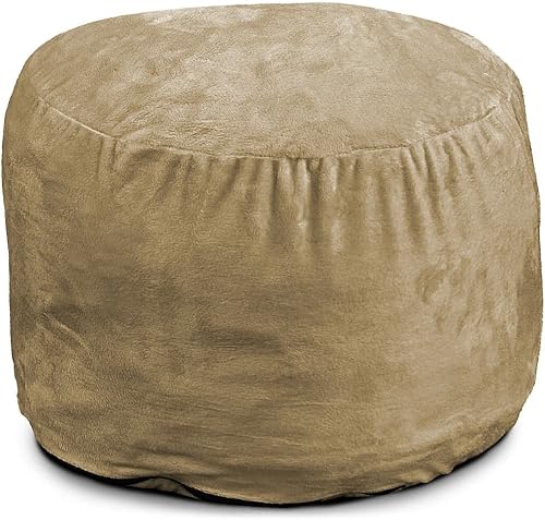 ULTIMATE SACK Taburete otomano para silla puff muebles rellenos de espuma, fundas lavables a máquina, forro interior duradero de doble costura,