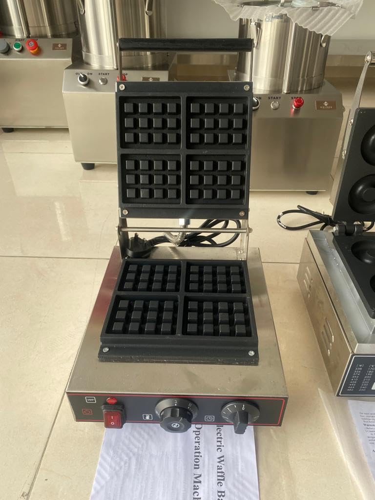 Commerical Square Waffle Machine, Commercial Belgian Square Waffle Maker Belgian Waffle Machine