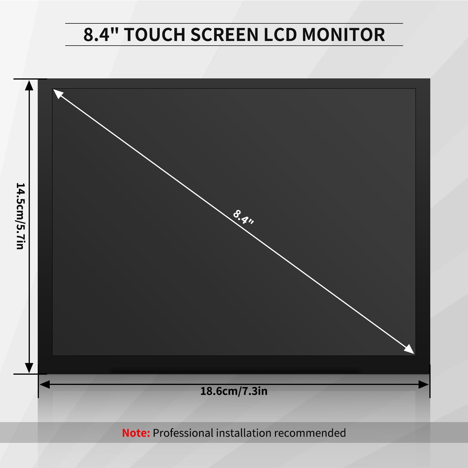KAOLALI 8,4 Zoll Uconnect LCD Touchscreen Display Monitor Radio Navigation LA084X01(SL)(01) LA084X01(SL)(02) Kompatibel mit Chrysler Dodge Jeep