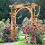 Yaheetech 85in Wooden Garden Trellis Horticulture Garden Arch Arbor for Climbing Planting Plant Stand in Garden Yard Outdoor, Brown