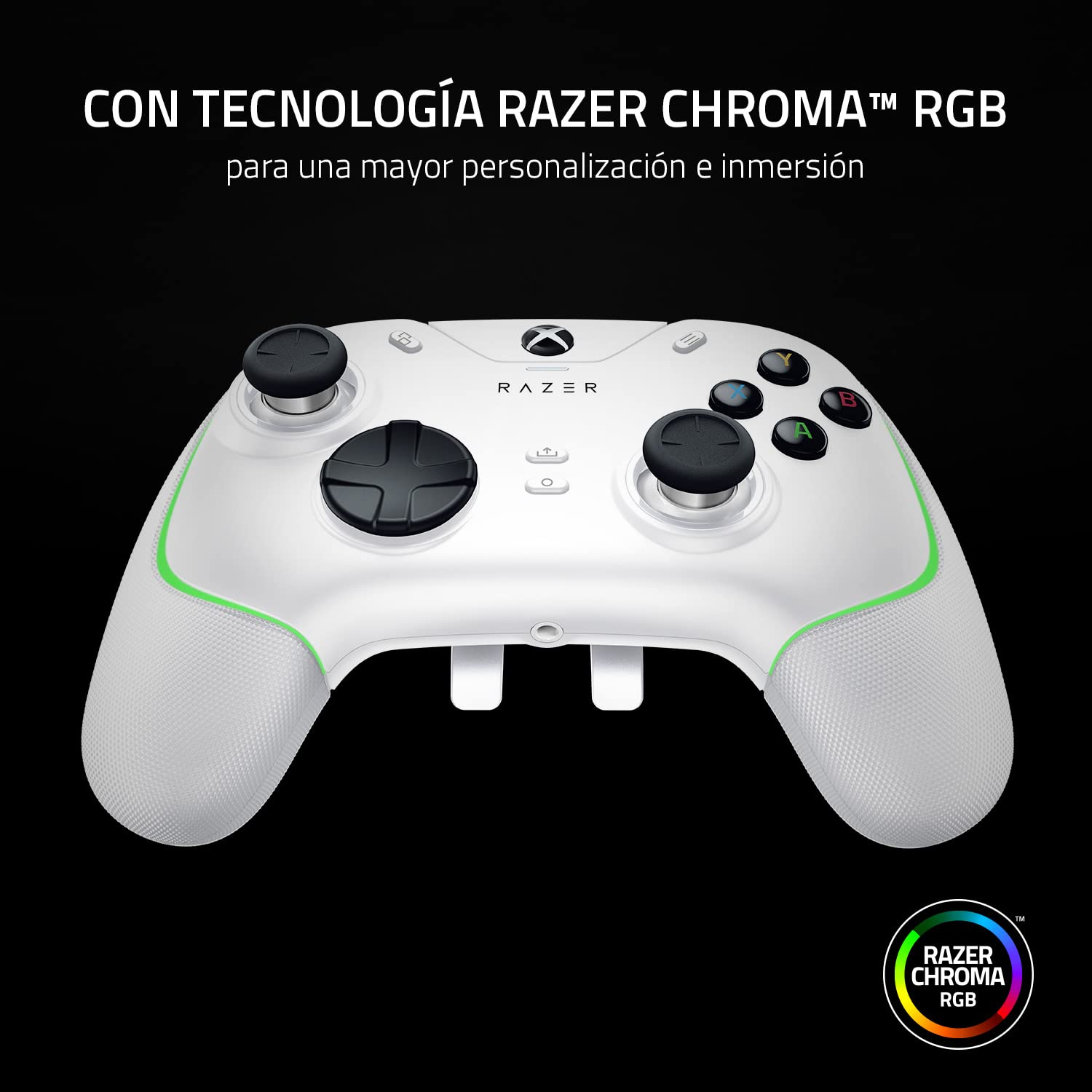 Razer Wolverine V2 Chroma - Mando Xbox Series X|S Totalmente Personalizable con iluminación RGB (6 Botones multifunción, Tapones de Stick Intercambiables, Modo Hair Trigger) Mercury