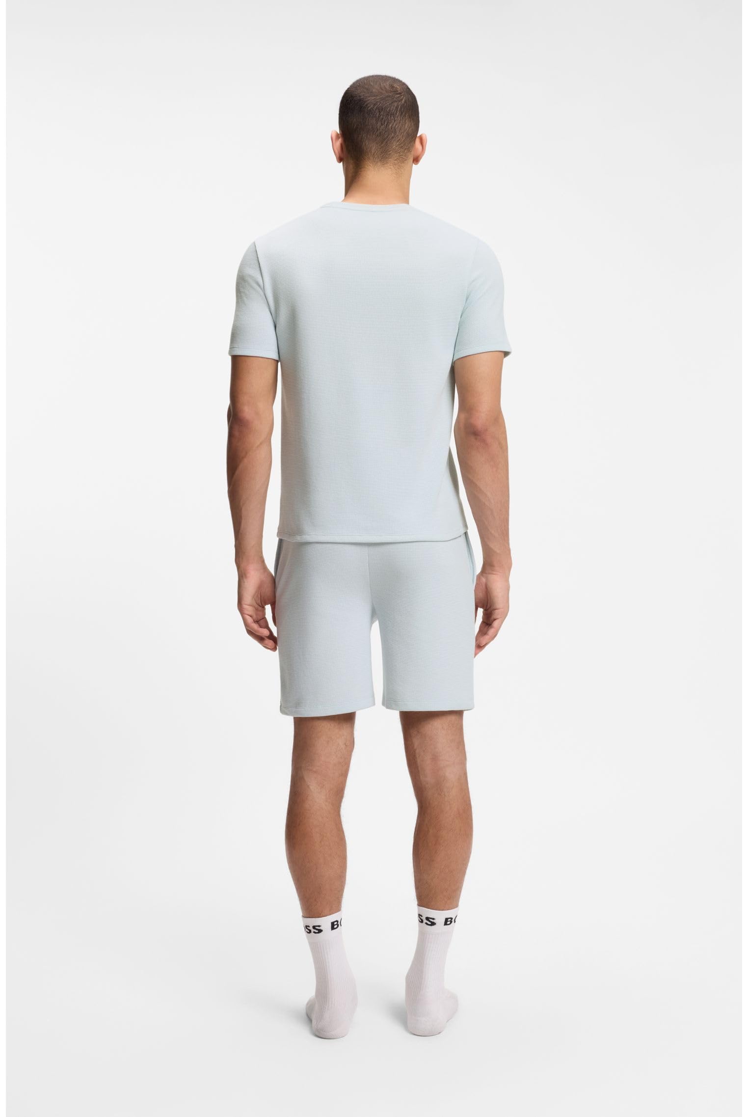 BOSS Herren Waffle T-Shirt 10269584 01 Pyjama_T_Shirt