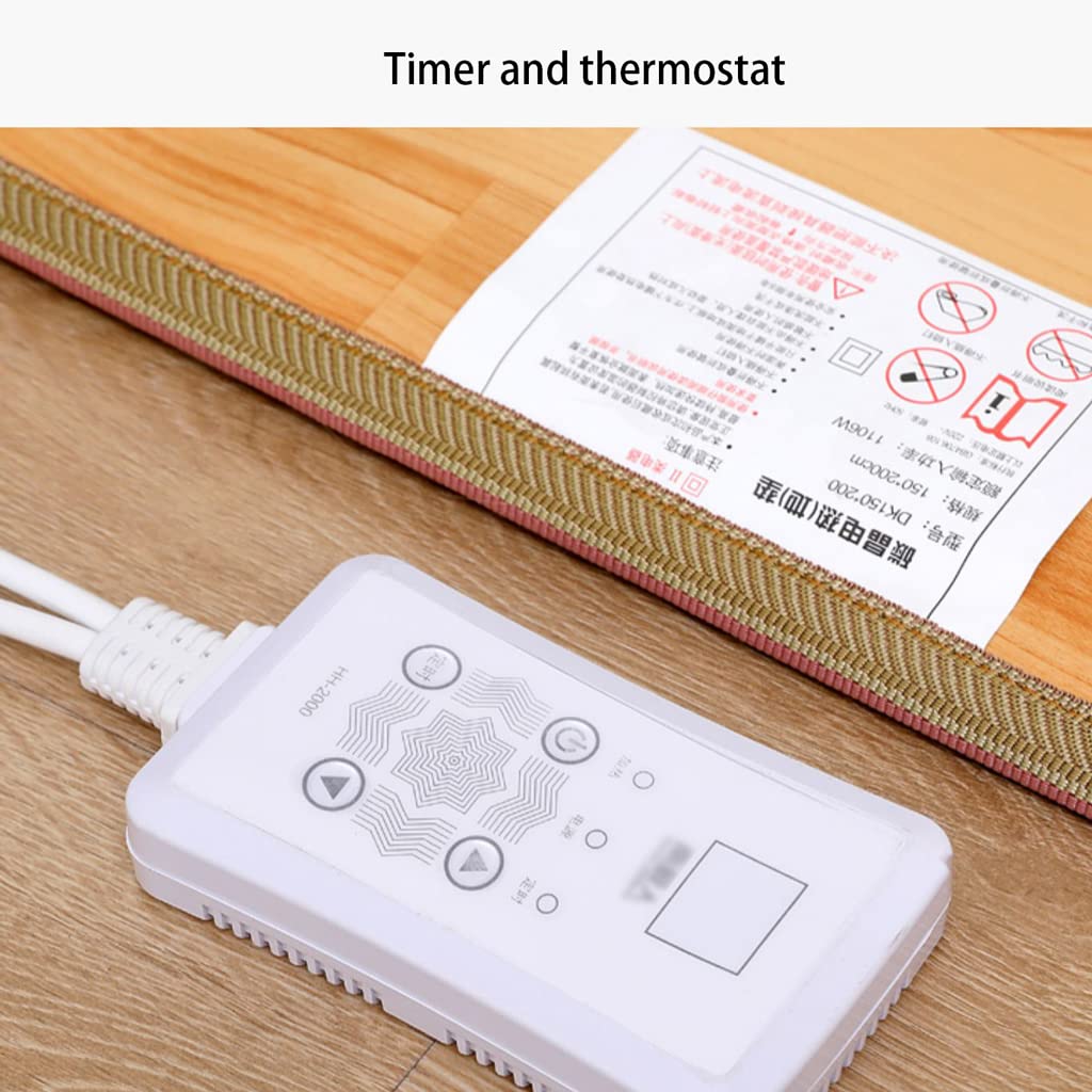 Elektrischer Teppich aus Carbon-Kristall, elektrisch beheizte Fußmatten unter dem Schreibtisch, Retro-elektrische beheizte Fußmatten, Moderne Teppiche, Timer und Thermostat