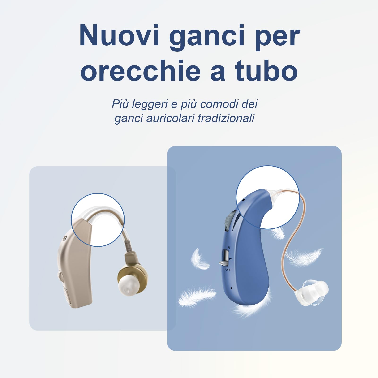 BRITZGO Esperienza di ascolto a tutto tondo, tecnologia di elaborazione digitale del segnale, modalità ricaricabile, durata della batteria di 40 ore, qualità del suono ad alta fedeltà（blu）