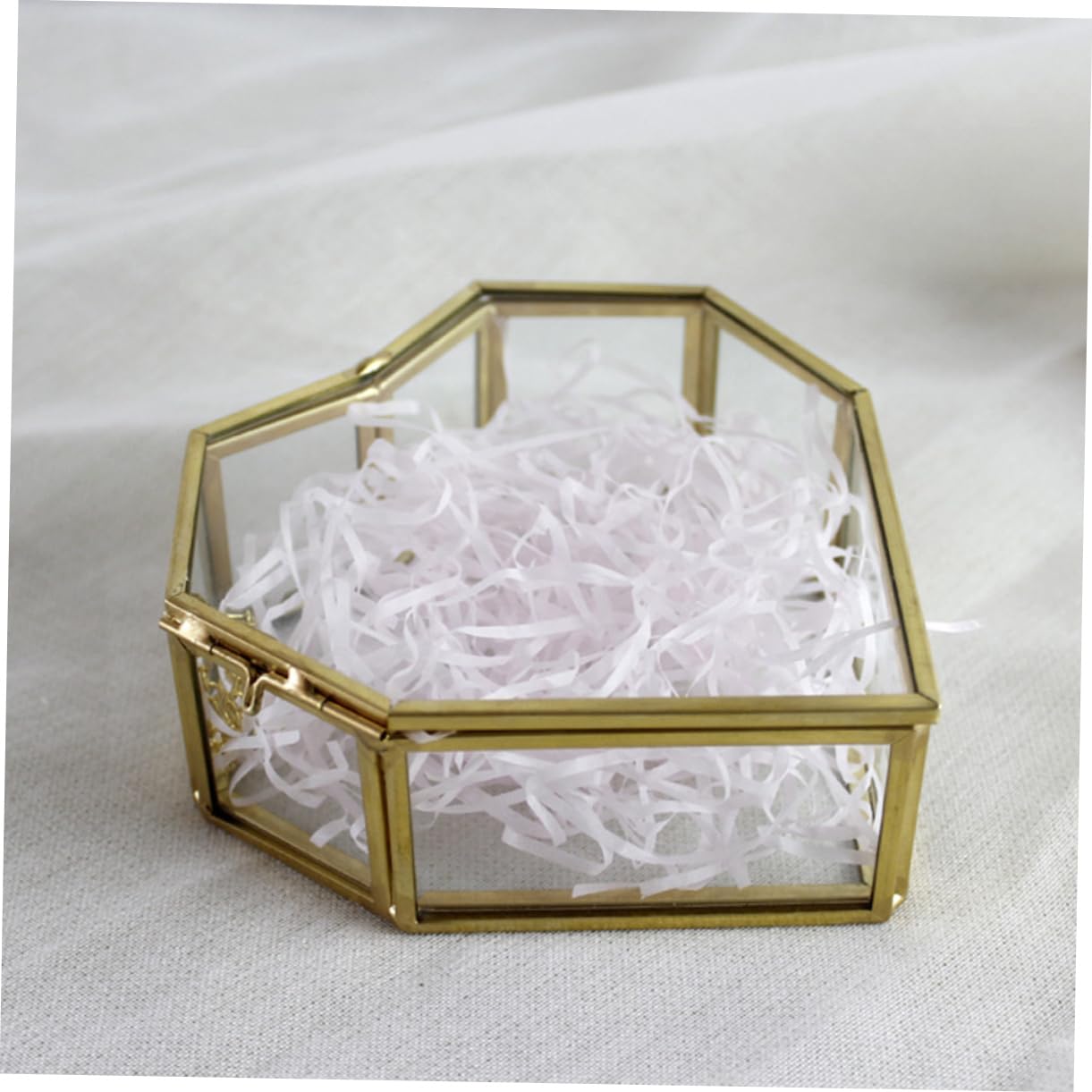 Gatuida 1 pieza Caja de Joyería de Forma de Organizador Decorativo de Joyería Estuche para Pendientes Collares y Anillos para Bodas y Recuerdos