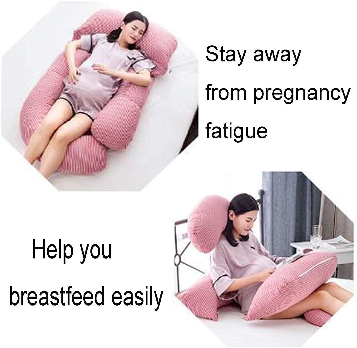 cuscino per gravidanza per dormire cuscino per maternità per donne incinte Cuscino per gravidanza a forma di U pieno per donne incinte e per dormire per dormire lateralmente e supporto per la schiena