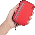 RHINO RESCUE EDC First Aid Kit for Travel, Mini Water-Resistant & Ultralight Portable Quick Search Emergency Med Kit for Car, Camping, Hiking,Cycling, Backpacking