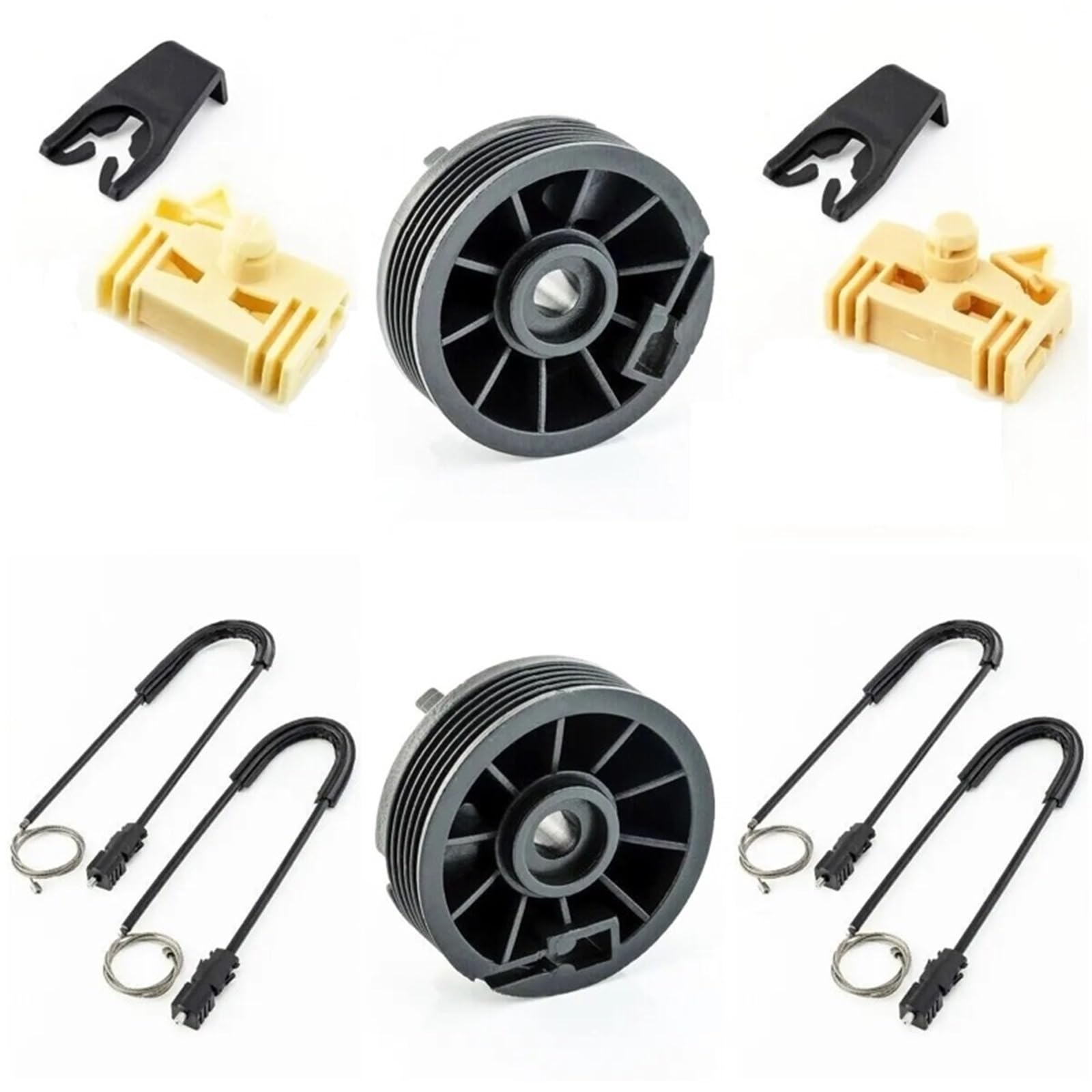 PWDFFVQ Front Left + Right Window Regulator Repair Kit Fit for Renault Front Window Regulator Rear Window Regulator