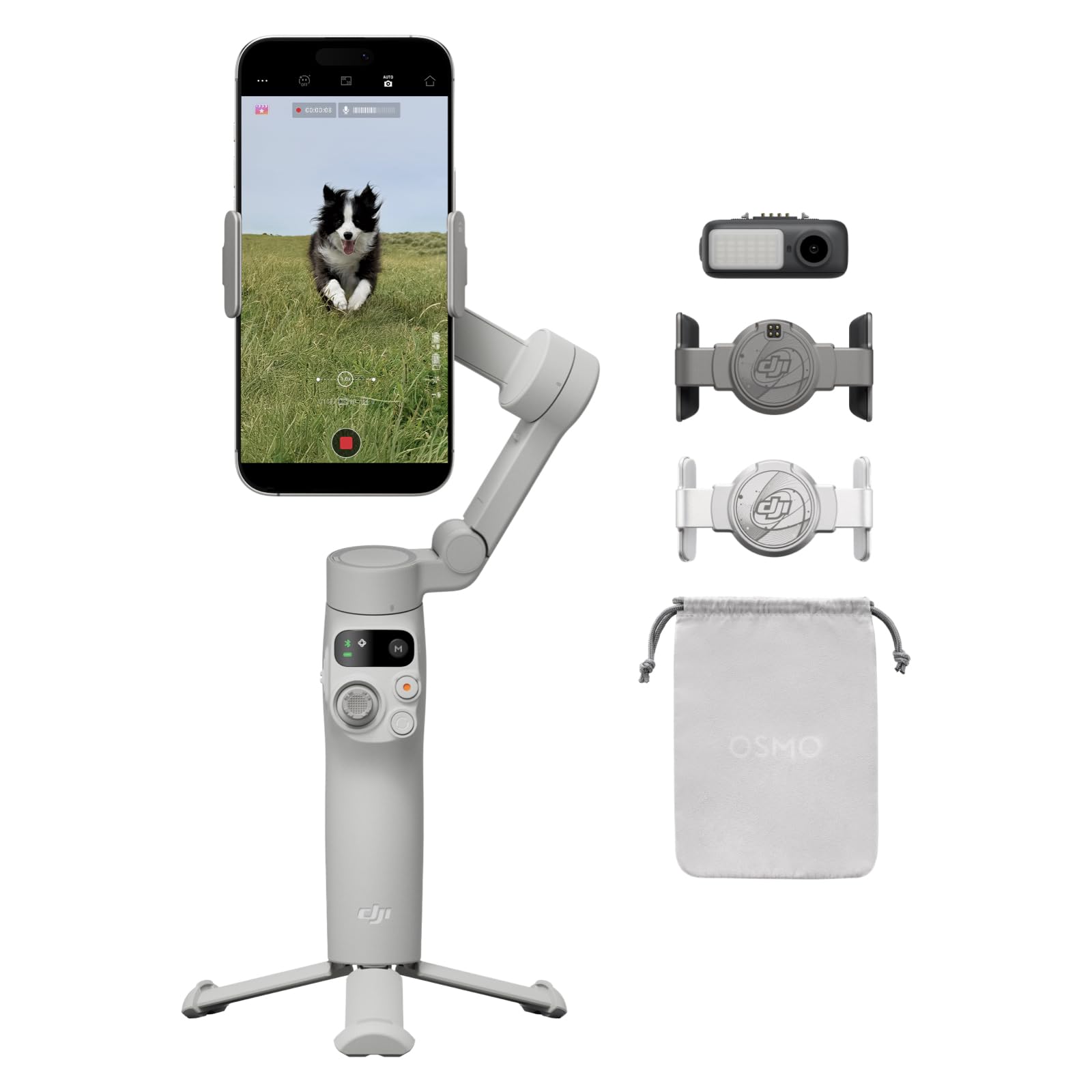 スマホアクセサリー DJI OSMO Mobile 7 DJI Osmo Mobile 7 Gimbal Stabilizer for iPhone, Android, Built-in