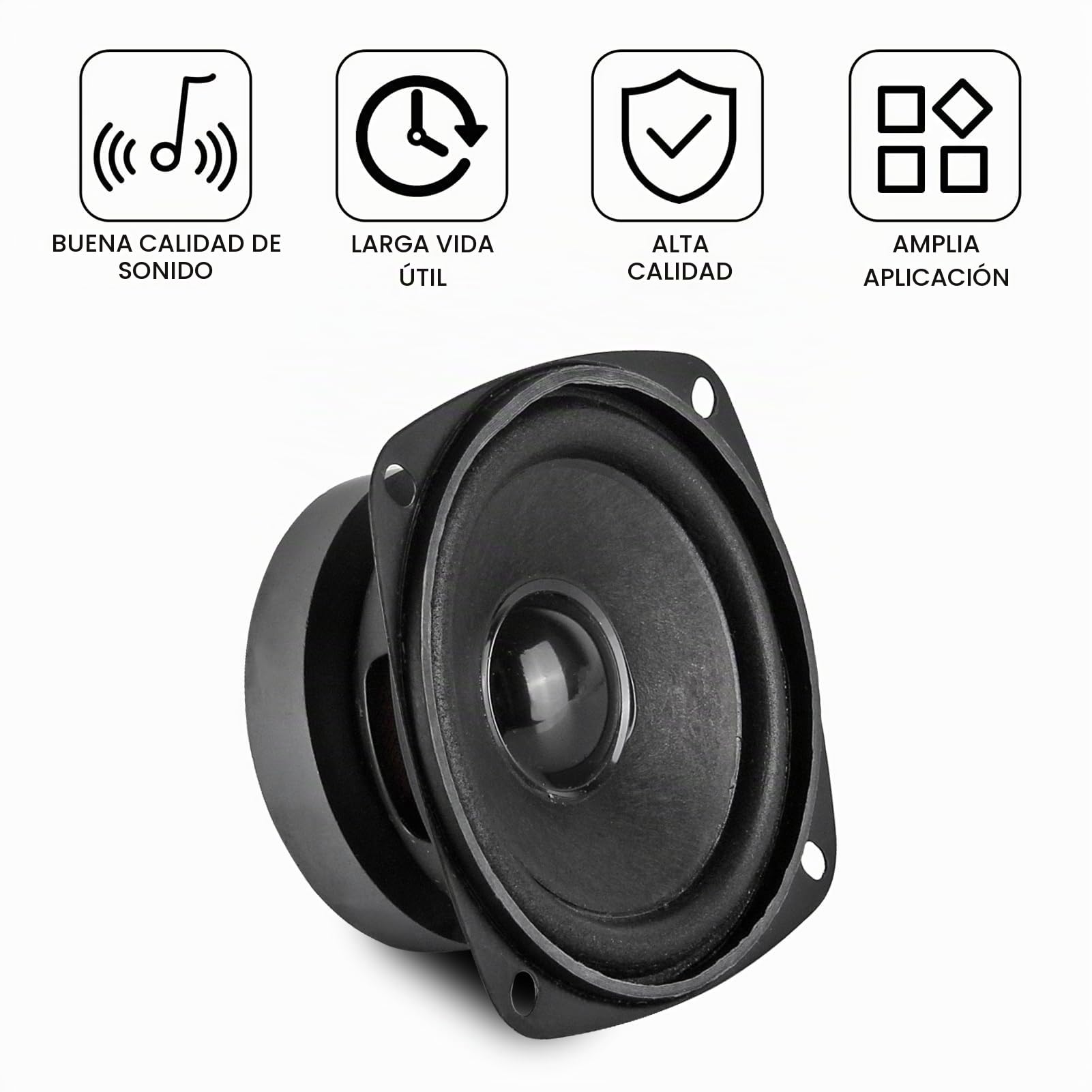 2 altavoces de audio estéreo de rango completo de 3 pulgadas, 4 ohmios, 20 W, para Arduino, bricolaje, impermeable, alta fidelidad, altavoz de audio para coche, subwoofer, sistemas estéreo