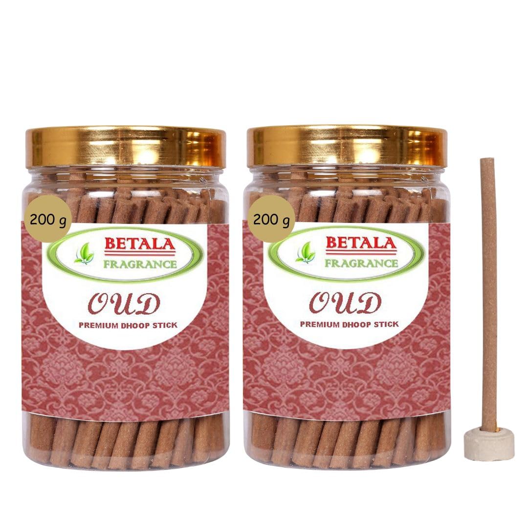 Betala Fragrance Oud/OUDH Fragrance Dhoop Sticks for Pooja, 400 g Stick with Holder Stand | dhup batti for puja | (B0BQRSZ9Y5) Amazon Price History, Amazon Price Tracker
