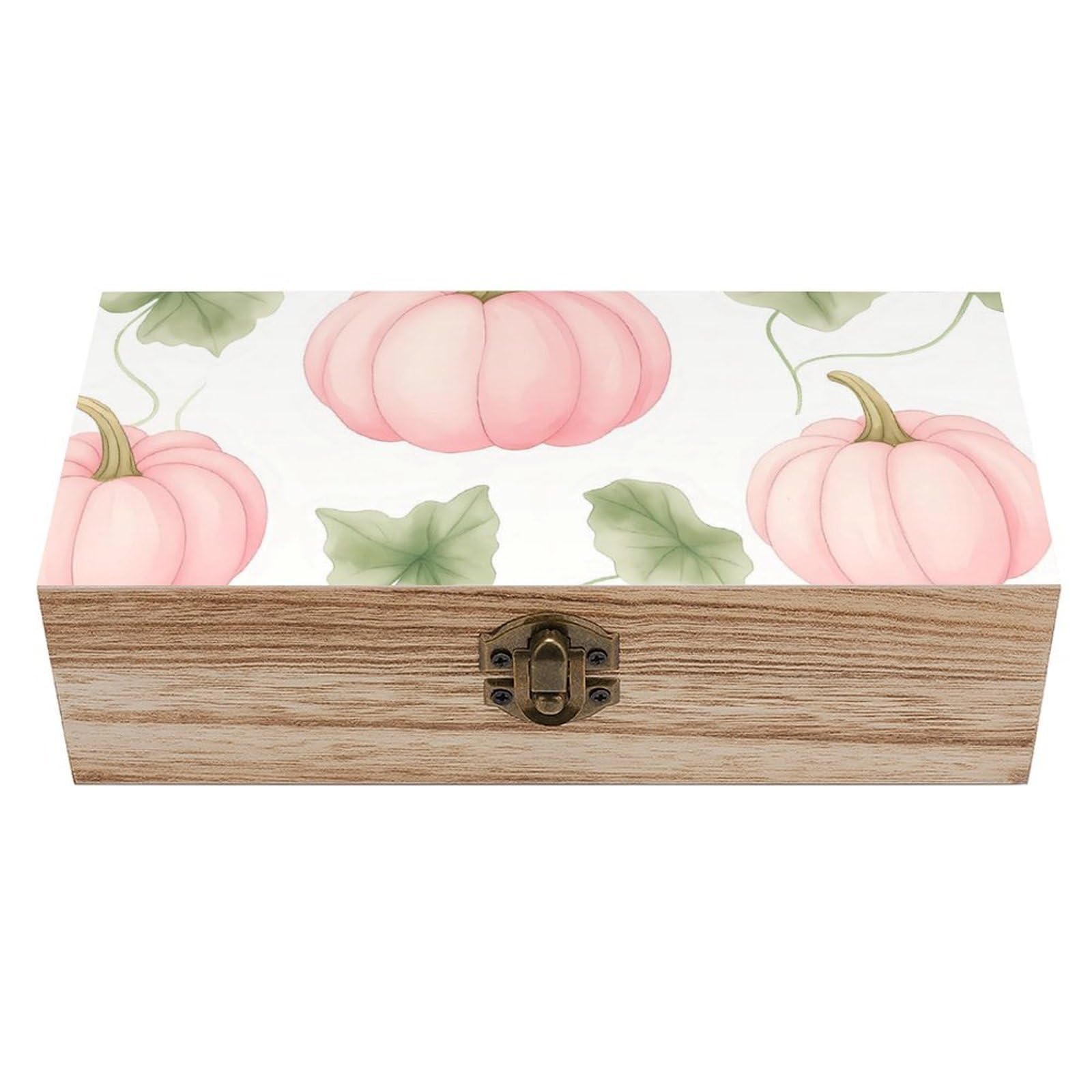 HLBSDM Autumn Harvest Pumpkin Retro Wooden Storage Box Jewelry Art Gift Boxs Decorative Keepsake Boxes