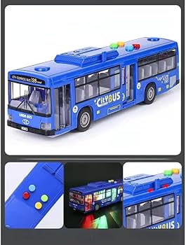 Amazon.co.jp: 子供のバスおもちゃシミュレーションバスモデル